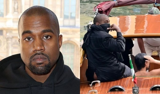 After the sex scandal, Kanye West was banned from renting boats in Venice (4 photos)