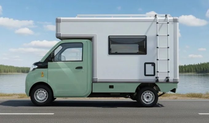 Самый маленький автодом в Европе (6 фото)