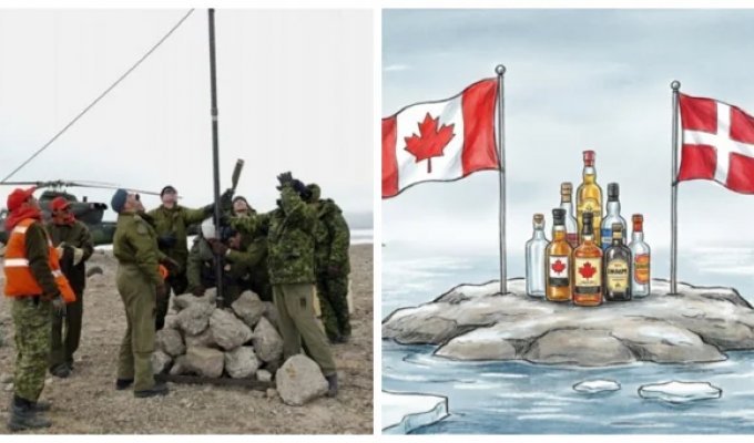 Whiskey War: How an uninhabited piece of land caused a rift between Canada and Denmark for half a century (9 photos)