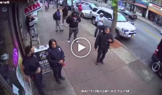 Man attacks American policemen