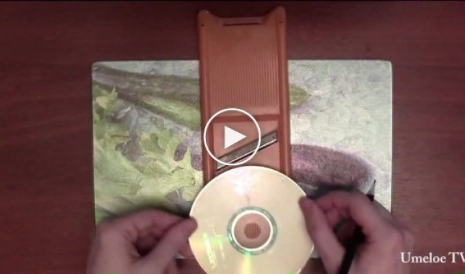 Как сделать тонкие и хрустящие чипсы с помощью CD