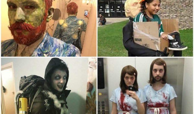 35 людей в безумнейших образах на Хэллоуин (34 фото)