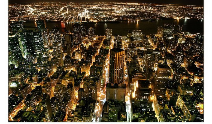 Фотографии ночного Нью-Йорка (4 фото)