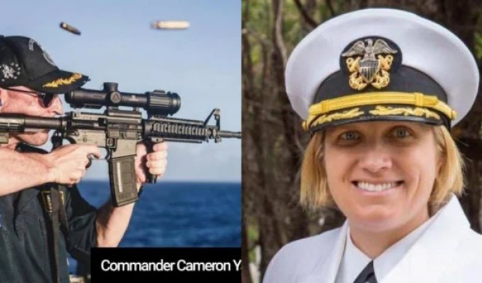 US destroyer commander fired and replaced by female captain for photo with upside-down sight (5 photos)