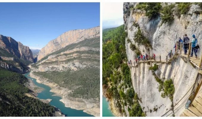 Ущелье Монт-Ребей, где можно перемещаться по тонкой грани между восторгом и страхом (18 фото + 1 видео)