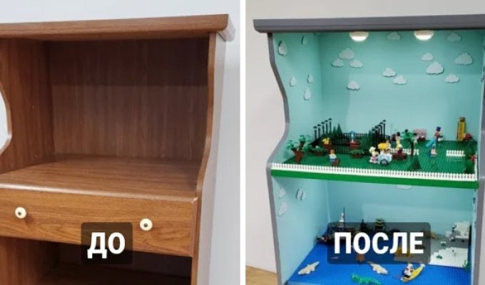 18 примеров того, как люди переделали старые вещи во что-то новое, полезное и очень крутое (19 фото)