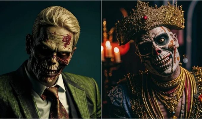 They decided to make "gorgeous zombies" out of billionaires (3 photos)