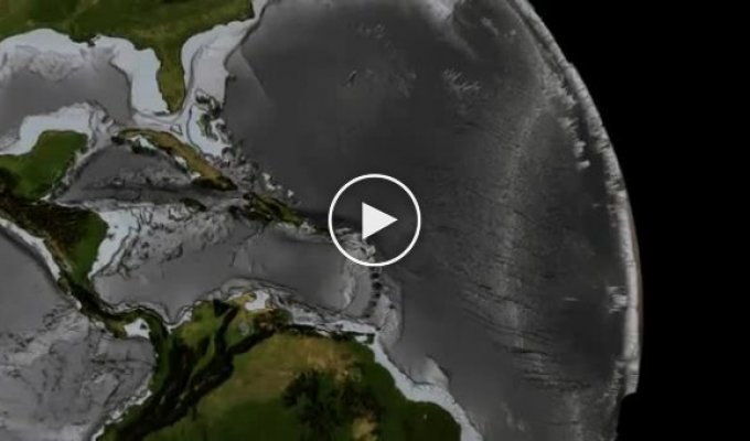 Как будет выглядить земля без океанов и морей