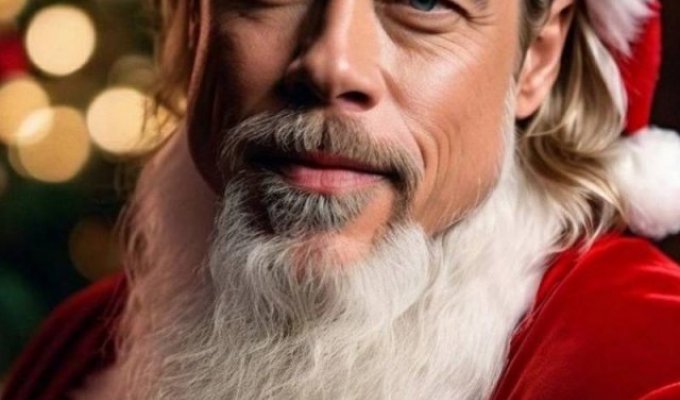 The neural network dressed up celebrities as Santa Clauses (8 photos)