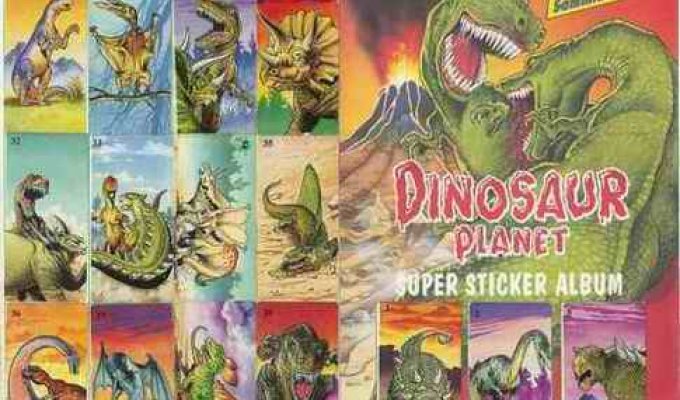 Вкладыши Dinosaur Planet (41 фантик)
