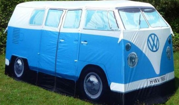 Палатка для путешествий в виде VW Van (4 фото)