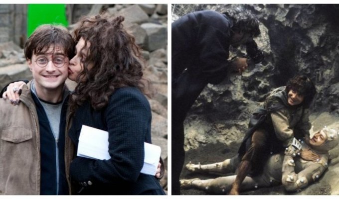 20 behind-the-scenes shots from famous films that will show them from the other side (21 photos)