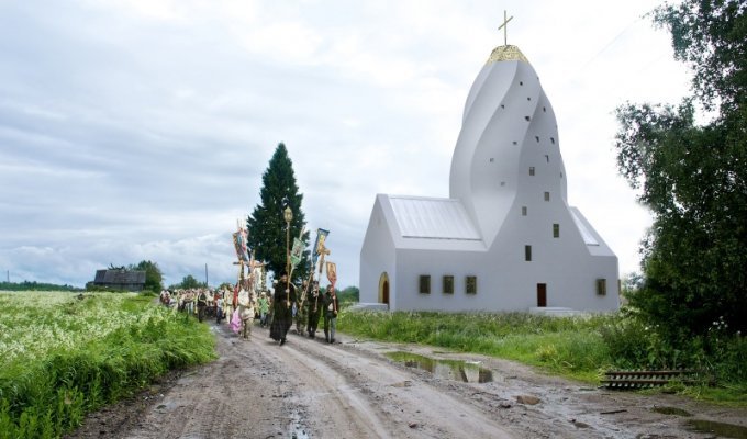 Как могут выглядеть православные церкви в будущем (14 фото)