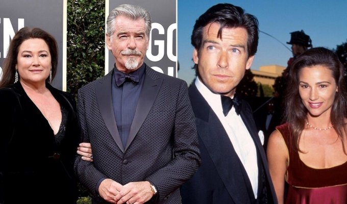 A spiteful critic tried to shame Pierce Brosnan's wife, but he was not supported (8 photos)