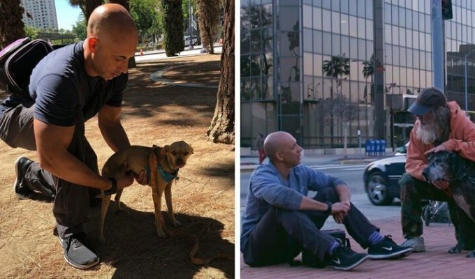 Добрый доктор Айболит: ветеринар бесплатно лечит животных на улице (10 фото)