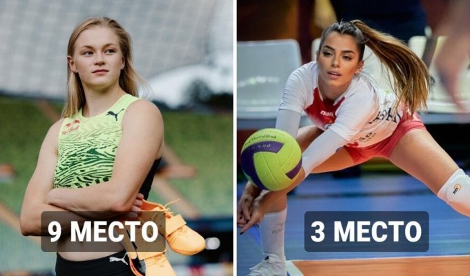 15 athletes who entered the top most attractive according to a sports magazine (16 photos)