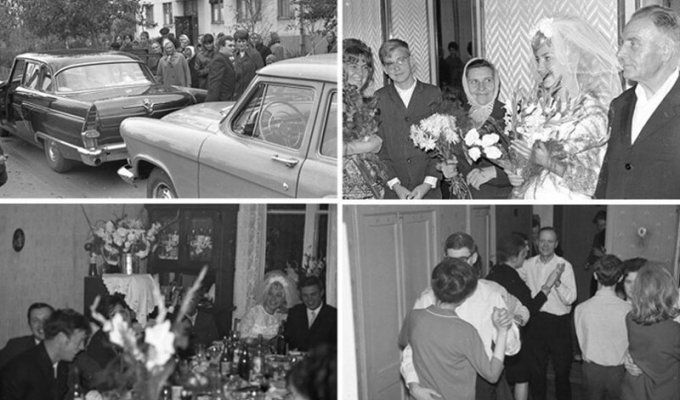 Московская свадьба 60-х (65 фото)