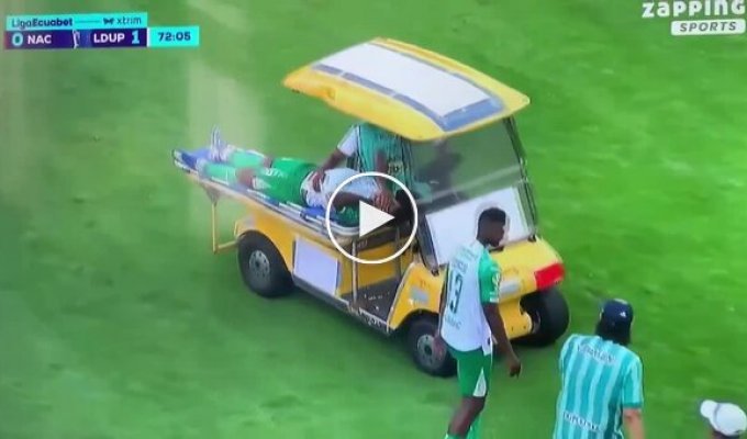 An electric ambulance hit a soccer player