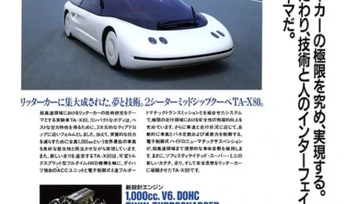 Daihatsu TA-X80: A Vision of the Future From the 1980s (3 Photos)