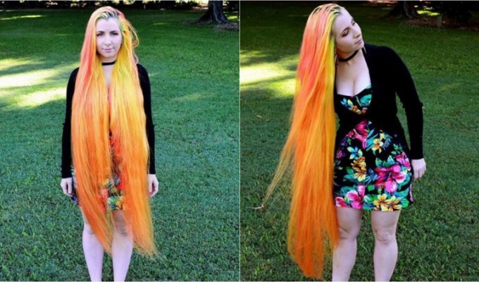 Девушка, растившая волосы 11 лет, стала звездой Instagram (11 фото)