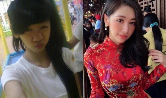 Нгуен Туонг Ви - девушка из Вьетнама, которая была гадким утенком в школе, а теперь стала завидной невестой (8 фото)