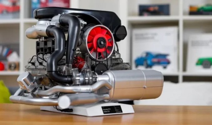 Двигатель Porsche 911 Turbo превратился в домашний конструктор (4 фото)