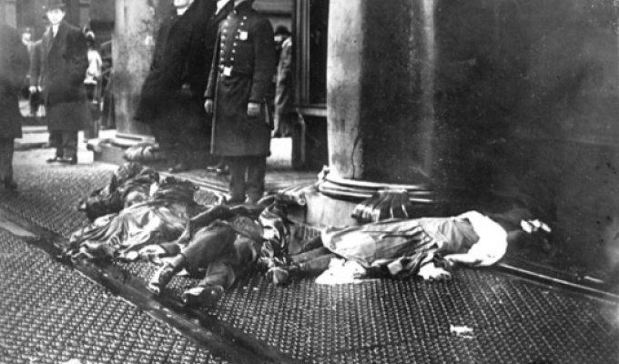 Пожар 1911 года в Треугольном доме (23 фото)