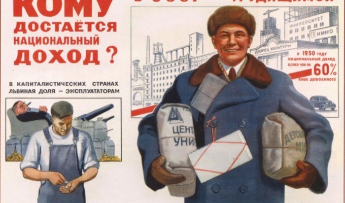 Capitalism on Soviet propaganda posters (42 photos)