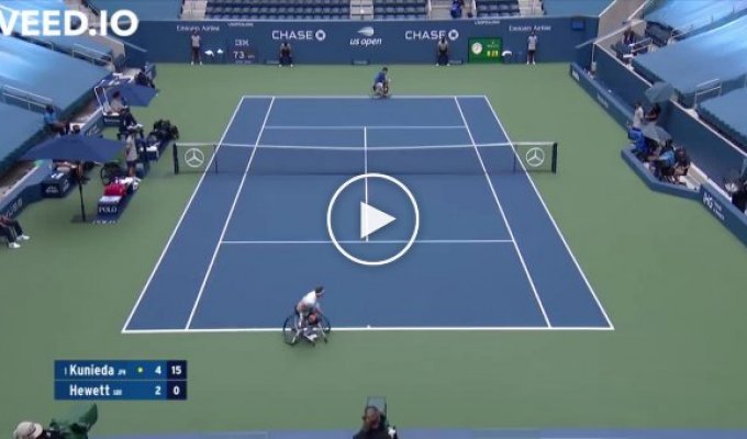 Как выглядит теннис на инвалидных колясках