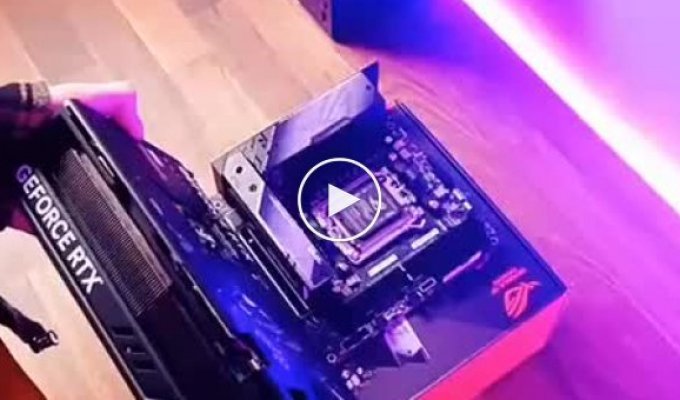 A visual demonstration of the enormity of the RTX 4090 graphics card