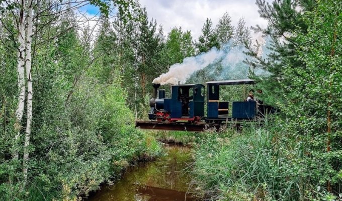 Own railway on a summer cottage (7 photos)
