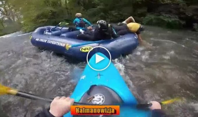 There is no better place to fight than rafting