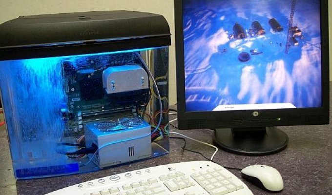 Компьютер в аквариуме – на жидком масляном охлаждении