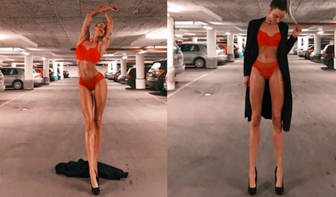 Scandinavian goddess: Swedish model won the hearts of millions of men with her meter-long legs (12 photos) (photo)