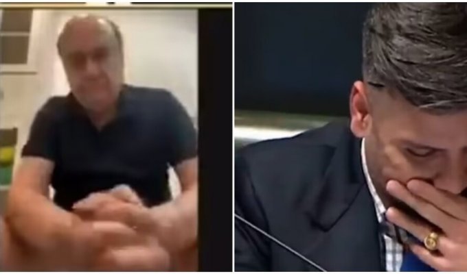 The former mayor of Rio de Janeiro took part in the meeting while sitting on the toilet (2 photos + 1 video)