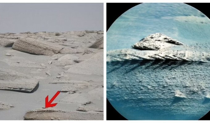 Did an alien ship crash on Mars? Curiosity found a mysterious object (9 photos)