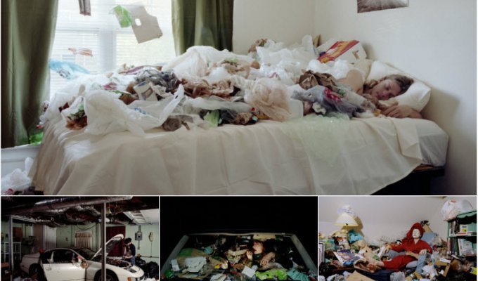 «Умышленное невежество»: фотограф завалил мусором дома друзей (11 фото)