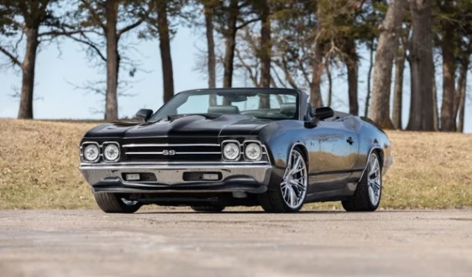 A modern Chevrolet Camaro was converted into a 1969 Chevelle and put up for auction (19 photos)