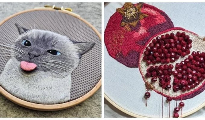 20 beautiful examples of embroidery that are real art (21 photos)