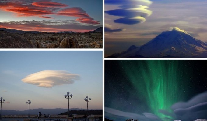 Загадочные облака: НЛО или что-то другое? (43 фото)