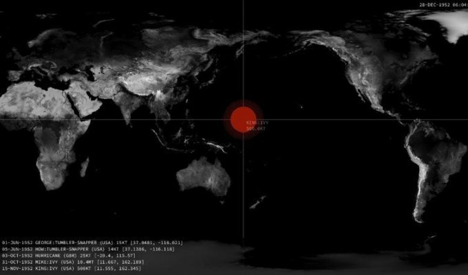 С 1945 года по сегодняшний день на нашей планете взорвались 2153 ядерные бомбы (2 фото + 1 видео)