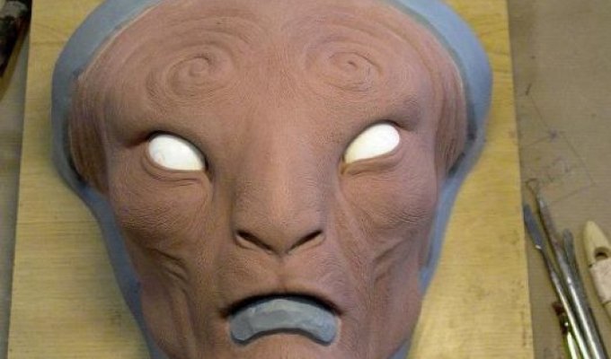 Процесс создания ужасающей маски (28 фото)