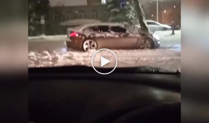 Дама в Porsche из Челябинска попала в затруднительное положение