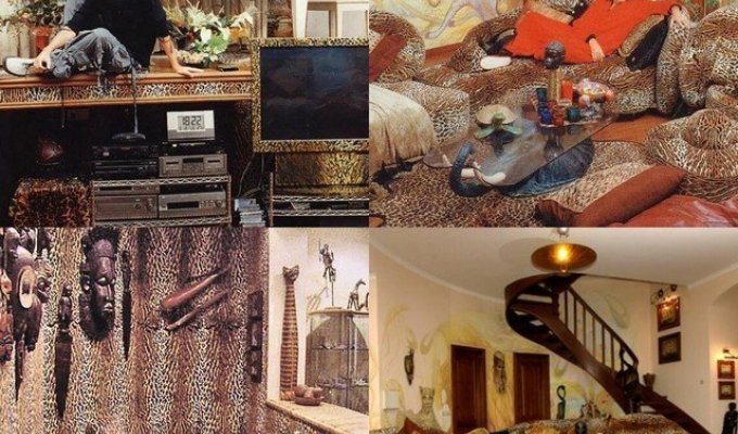 Леопардовый принт, золото и люстры: в каких квартирах живут российские знаменитости (10 фото)