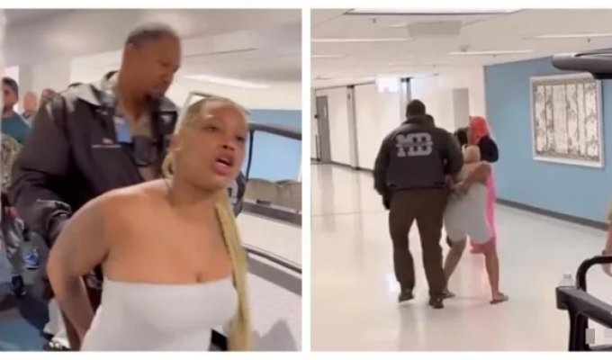 Пассажирка попыталась станцевать тверк во время задержания (2 фото + 1 видео)