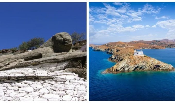 The lion of Kea Island - a guardian with a mysterious smile (10 photos + 1 video)