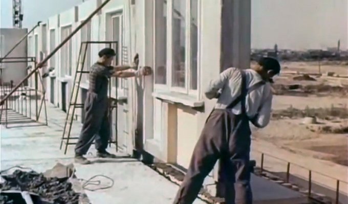Как строили “хрущевки” в 1963 году (19 фото)