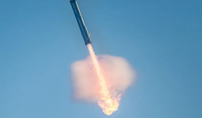 SpaceX заявила о потере прототипа Starship в ходе испытательного полёта (6 фото + 3 видео)