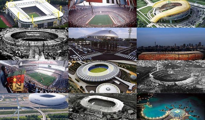 Стадионы чемпионатов мира по футболу (13 фото)