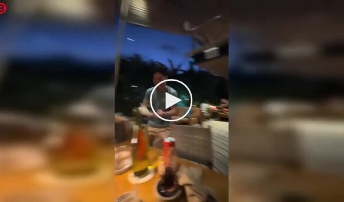Emotional congratulations from a hotel employee